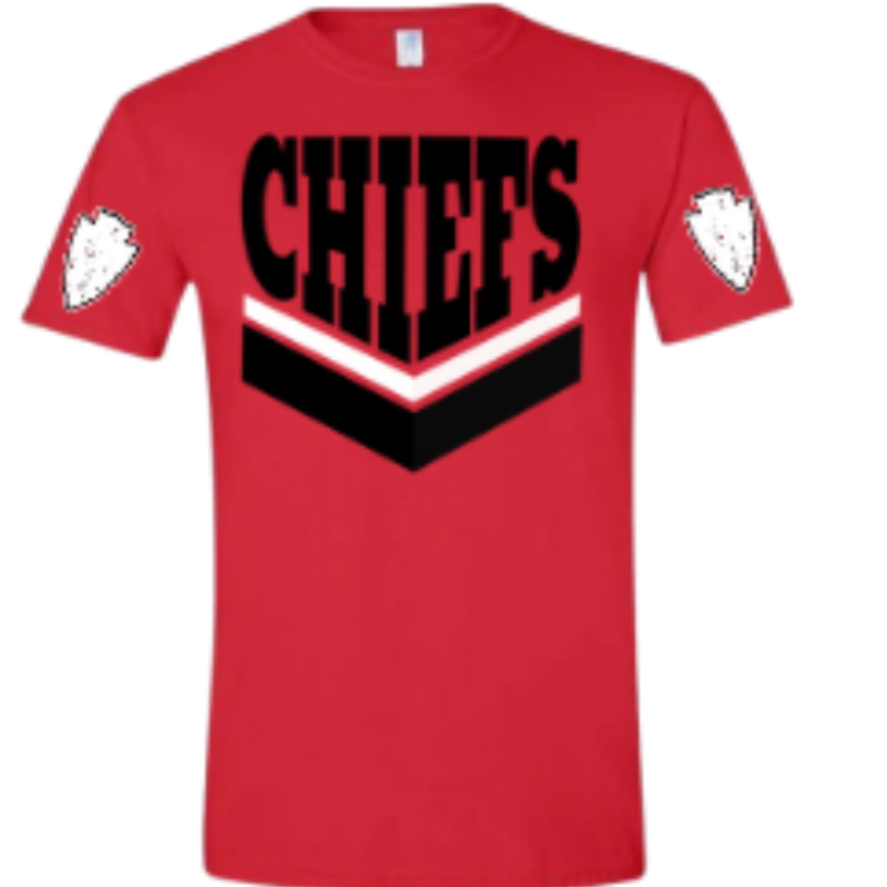 Chiefs Bold Design [Gildan Softstyle Heather Red Unisex Tee] Main Image